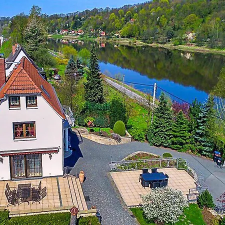 Elbvilla Mit Sauna Und Kamin Mit Privatem Zugang Zur Elbe * Pirna